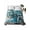 Blue, variant on Blue Teal Spring Floral King Size Flat Sheet, Wrinkleproof & Fadeproof Cooling Flat Bed Sheet Only, Modern Botanical Oil Painting Art Breathable Soft Bedding Top Sheets 105 x 98 Inches