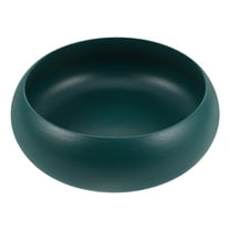 WORGEOUS Ceramic Hydroponic Planter Shallow Round Planter Ceramic Flowerpot for Indoor Plants Decorative Garden Pot for Home Office