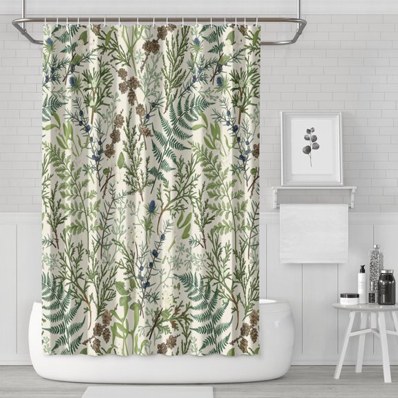 Waterproof Beautiful Colorful Floral Shower Curtain 72x72 Inch Boho Style Polyester Unique Shower Curtain for Bathroom Hotel Home Decor with 12 Plastic Hooks