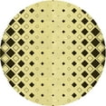 thumbnail image 1 of Ahgly Company Indoor Round Patterned Mustard Yellow Area Rugs, 7' Round, 1 of 1