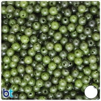 BeadTin Jade Opaque 6mm Round Plastic Beads (500pcs)