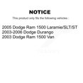 thumbnail image 2 of Positive Plus Front Rear Semi-Metallic Brake Pads Kit for Car Dodge Ram 1500 Durango Van KPF-100455, 2 of 8
