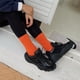 thumbnail image 3 of Calcetines de lana de conejo para mujer, gruesos, cálidos, de invierno, de color sólido, combinables, de media caña, apilados, para mujer, 3 of 5