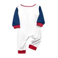 thumbnail image 4 of Family Christmas Pajamas Matching Sets, Christmas Tree Print Raglan Tops with Polka Dot Wavy Pants, Long-Sleeve Crew Neck Loungewear Sleepwear for Couples, Women, Men, Kids and Baby, 4 of 4