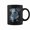 Black, variant on Retro Denim Patch Animal Dog Print Coffee Mugs