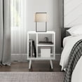 thumbnail image 3 of Boyd Sleep Warwick Mid-Century Modern Nightstand, White, 3 of 7