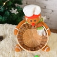 thumbnail image 2 of Christmas Basket Candy Basket Bamboo Storage Basket Winter Holiday Christmas Fireplace Shelf Tabletop Ornaments Child Xmas Gifts Basket, 2 of 6
