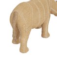 thumbnail image 4 of 5" x 8" Light Brown Polystone Rhino Sculpture, by DecMode, 4 of 8