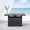 Gray, variant on KIOOTTO 54" Outdoor Propane Fire Pit Table, 50,000 BTU Aluminum Gas Fire Table with Glass Wind Guard & Cover, CSA Certified, White
