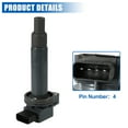 thumbnail image 4 of Unique Bargains 1pcs Ignition Coils for Toyota Echo L4 1.5L 00-05 for Toyota Prius L4 1.5L 01-09 90919-02240 90080-19021, 4 of 7