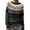 A02-Dark Green, variant on sususu Womens Fair Isle Sweater Casual Knitted Sweater Colorful Striped Long Sleeve Crewneck Pullover Jumper Top,A04-Dark Blue,XL