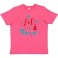 thumbnail image 3 of Inktastic Let It Snow, Snowflakes, Christmas - Red Blue Gray Youth T-Shirt, 3 of 5