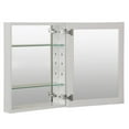 thumbnail image 2 of Foremost Metal Medicine Cabinet 16" X 20" Beveled Mirror in White, 2 of 2