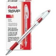 thumbnail image 3 of Pentel R.S.V.P. Ballpoint Stick Pens Fine Pen Point - 0.7 mm Pen Point Size - Refillable - Red - Clear Barrel - 12 / Dozen, 3 of 4