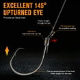 thumbnail image 3 of Offset Circle Hooks 7/0 Black Big Catfish Hooks for Surf and River Fishing 50PCS, 3 of 9