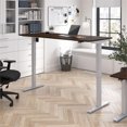 thumbnail image 1 of Scranton & Co Engineered Wood 72W Adjustable Standing Desk in Mocha Cherry, 1 of 7