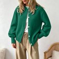 thumbnail image 6 of GEWSEY Cardigan Sweaters for Women Lightweight Knit Sweater Womens Long Sleeve Button Down Oversized Open Front Casual Fashion Cardigans (Dark Green, M), 6 of 6