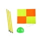 thumbnail image 4 of Bandera de esquina de fútbol, postes de fútbol, bandera de fútbol de repuesto portátil, bandera de deportes de entrenamiento para juegos deportivos pa 3 postes GreenBase., 4 of 8