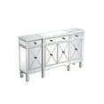 thumbnail image 6 of 60 inch mirrored credenza in antique white, 6 of 10