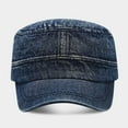 thumbnail image 3 of HNMKIU Distressed Cowboy Style Unisex Baseball Cap Retro Outdoor Fashion Hat For Men And Women Stylish Workwear Cap Blue,One Size, 3 of 5