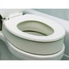 Essential Medical Supply Standard Bowl Round Toilet Seat Riser with 3.5" Rise - 17.5" x 13.5" x 3.5", Elevating and Raising Commode Seat for Seniors, Adults and the Elderly with 300lb Weight Capacity
