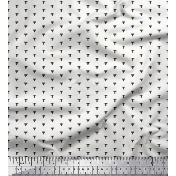 Soimoi Cotton Jersey Fabric Trophy Shirting Decor Fabric Printed Yard 58 Inch Wide