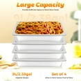 thumbnail image 4 of 4 Pack Deep Full Size Stainless Steel Steam Table Pans w/ Lids, Hotel Food Prep Pans, Food Container, 4 of 18