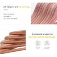thumbnail image 3 of American Red Cedar Wooden Hangers 30 Pack, Clothes Hangers for Closet, Wood Suit Hangers with Smooth Cut Notches, 360°Flexible Hook, Non-Slip Pants Bar(Natural), 3 of 7