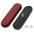 thumbnail image 4 of Unique Bargains Paire M6x1.0 Rouge Ovale Support à Vis Réfléchissant pour Moto Vélo, 4 of 6