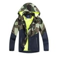 thumbnail image 1 of MGEOY Boys Rain Jackets Lightweight Waterproof Hooded Raincoats Windbreakers for Kids, 1 of 7