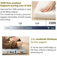 EMOOR Foldable Hybrid Futon Mattress, HighResilience Urethane Foam