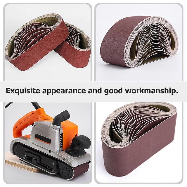 Abrasive Sanding Belt for Polishing Use 6Pcs Sanding Belts Woodworking