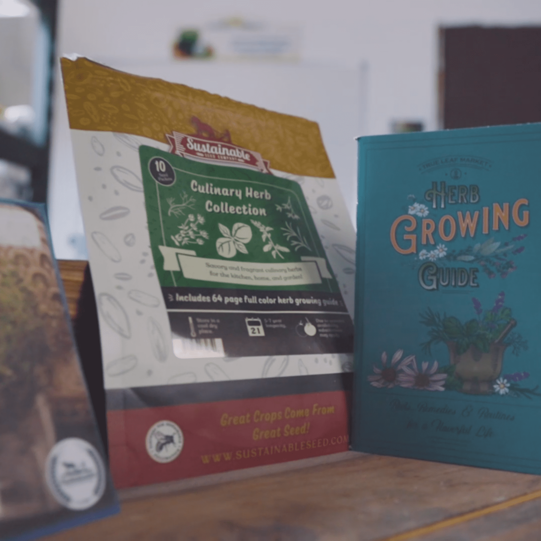 Sustainable Seed Culinary Herb Seeds Collection w/ Coco Coir Pellets and Growing Guide – 10 Non-GMO Heirloom Varieties: Basil, Thyme, Rosemary, Oregano, Lavender, Sage, Cilantro, Chives, and Dill