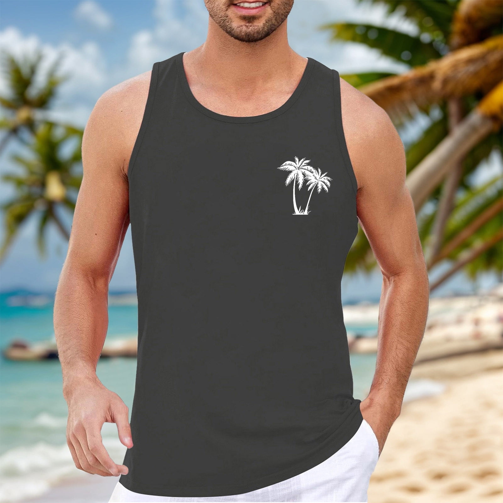 Summer tank tops mens best sale