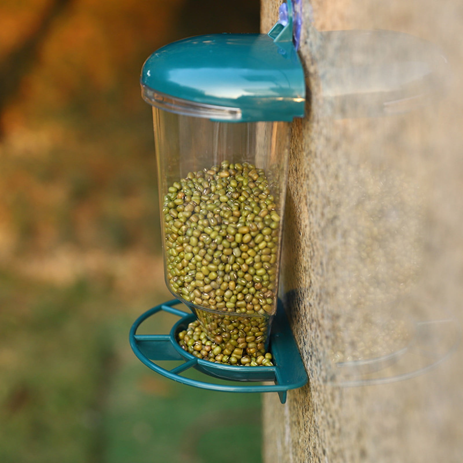 4 Packs Clear Acrylic Window Bird Feeder with Strong Suction Cups Squirrel Proof Outdoor Bird Watching for Kids Pets Wild Birds Garden