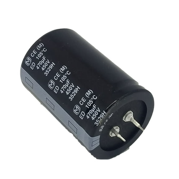 EETED2W471EA Cap Aluminum Lytic 470uF 450V 20% (35 X 50mm) Snap-In 10mm 0.282 Ohm 2470mA 3000h 105°C Bulk