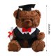 thumbnail image 2 of Juguete del oso de peluche de la historieta en muñeca rellena del animal de la graduación de la bata del doctor Lindo para la estación de la graduación, 2 of 7