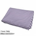 thumbnail image 5 of Mauve Floor Pillow Lounger Cover, Geometric Crossed Pattern with Mirroring Mosaic Rhombus Diamond Stripe Shapes Print, Nap Mat Printed Fabric Case for 5 Pillows, 88" x 36", Mauve Lilac, by Ambesonne, 5 of 5