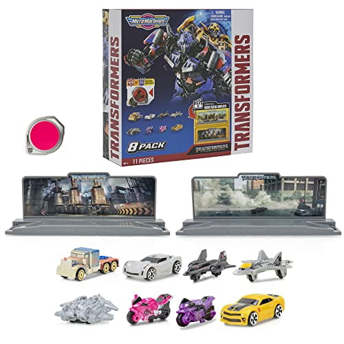 Micro Machines Transformers Revenge of The Fallen Set - 8 Highly Detailed Vehicles - Autobots - Decepticons - More Than Meets The Eye