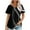 Blue/11, variant on Womens Tops 2024 Summer Casual Pleated Loose Fit Round Neck Short Sleeve Tshirts Comfy Lightweight Going Out Tunic Blouse Tops