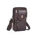thumbnail image 1 of Riñonera Retro para Hombre Bolso Cruzado Cuero Bolso Deportivo Diario para Hombre (café Profundo), 1 of 9