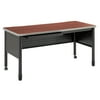 OFM Core Collection Mesa Series 27.75" x 55.25" Steel Training Table and Desk with Pencil Drawers, in Cherry (66140-CHY)