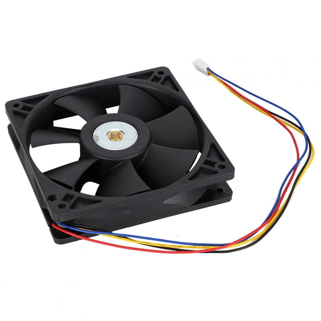 4Pin DC 12V 0.8A Ventilateur de Refroidissement d'Ordinateur, Ventilateur de Refroidissement Portable à Double Roulement à Billes, pour Serveur Informatique