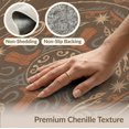 thumbnail image 6 of ODIKA 8'x10' Washable Area Rug Farmhouse Earthy Distressed Border Circle Cowboy Grain Vintage Playful for Living Room, Under Sectional, Family , Durable, Non-Slip, 6 of 7