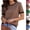 #03 Coffee, variant on Women Short Sleeve Sweater Summer Crew Neck Dressy Casual Soft Knit Pullover Tops Trendy,XXL,#03 Coffee