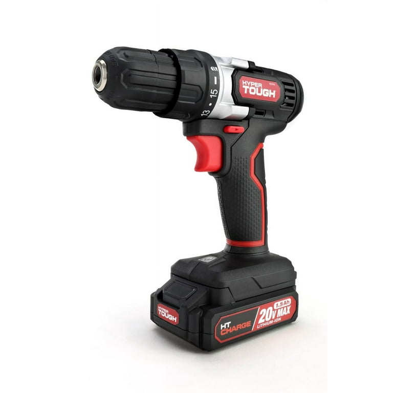 Hyper Tough 20V Max 3 8 inch cordless Drill 1 4 inch cordless