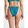 thumbnail image 3 of No Boundaries Smocked Cheeky High Leg Bikini Bottoms, Women’s, 3 of 4