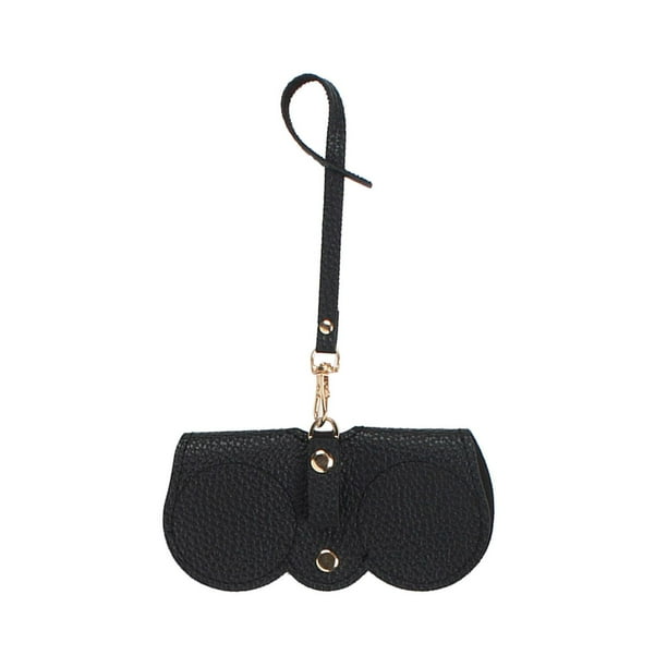 Bolsa de gafas de sol Estuche de gafas con correa ajustable Protector de moda Funda de gafas portátil Caja de almacenamiento de gafas para Street Home Negro Salvador Estuche para gafas de sol