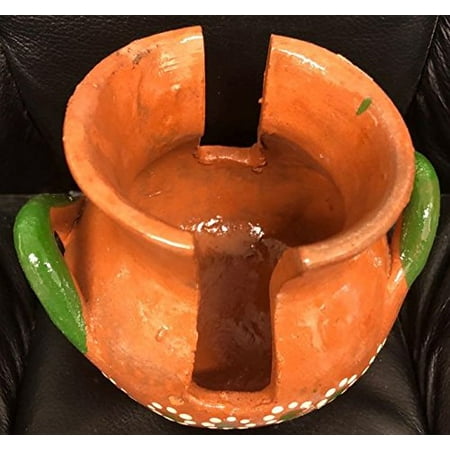 - Made in Mexico Barro Mexican Clay Servilletero Espiga Napkin Holder Glazed Hand Painted Made