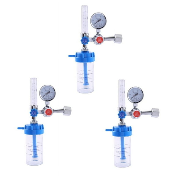 3X Oxygen Meter .YX11A Buoy Type Oxygen Inhalator Meter Pressure Reducing Valve Pressure Regulator G5/8